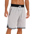 Basketball Shorts Breathable Casual Loose Shorts Drawstring Men Grey Short